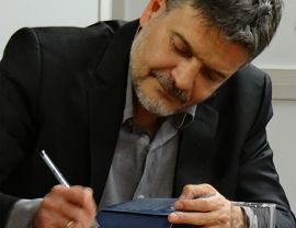 Igor Brejdygant na spotkaniu autorskim w KBP