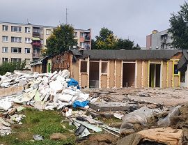 Rozbiórka starego budynku przedszkola