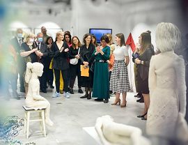 Moja matka, moja corka foto-rzezba z wystawy