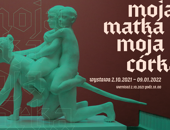 Grafika - zaproszenie na wystawę Moja matka, moja córka