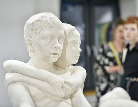 Moja matka, moja corka foto-rzezba z wystawy