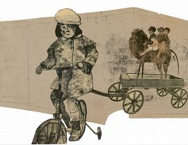 Grafika wystawy - Nie zasypiam bez zaśnięcia  - Gabrieli Cichowskiej