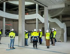 Wizyta na budowie Centrum I. Łukasiewicza