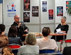 Robert Małecki w Krośnieńskiej Bibliotece Publicznej