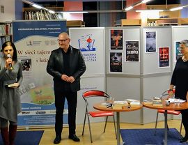 Robert Małecki w Krośnieńskiej Bibliotece Publicznej