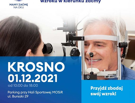 Zaproszenie na bezpłatne badanie wzroku w kierunku zaćmy