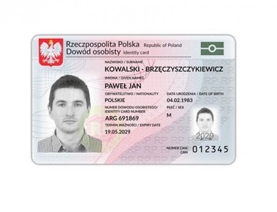 Wzór dowodu osobistego
