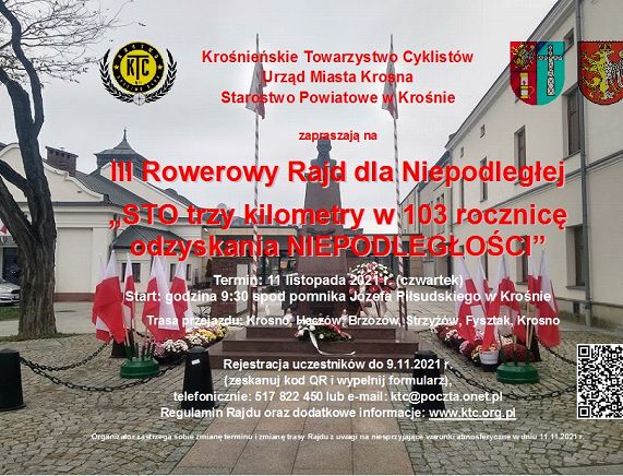 Plakat rajdu rowerowego