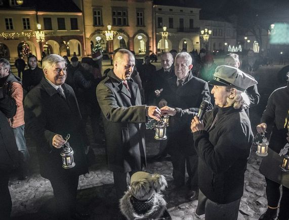 Spotkanie Wigilijne na krośnieńskim rynku
