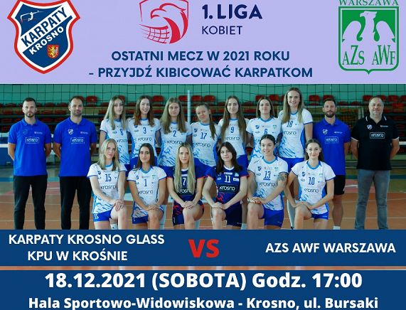 Ostatni mecz Karpatek w 2021 roku - plakat