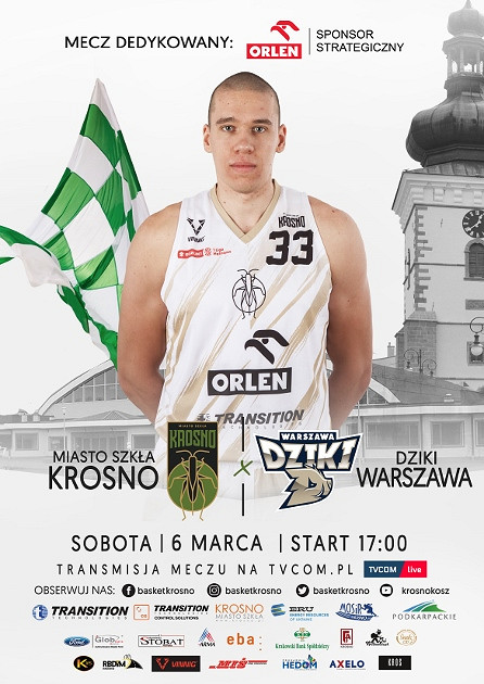 Miasto Szkła Krosno - Dziki Warszawa (Suzuki 1 Liga Mężczyzn) - zdjęcie w treści