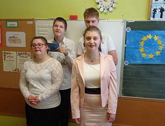 Uczniowie Specjalnego Ośrodka Szkolno-Wychowawczego w Krośnie