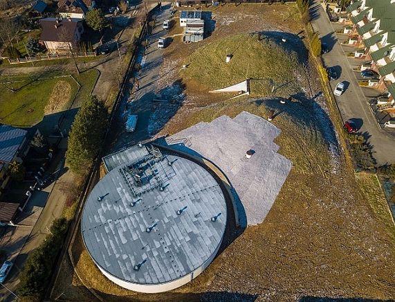 Zbiornik do magazynowania wody przy ul. Okrzei