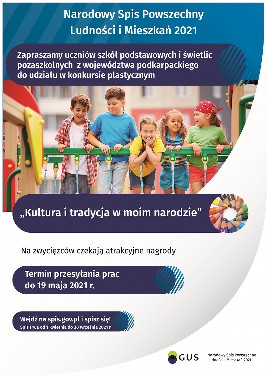 Konkurs plastyczny dla najmłodszych krośnian w ramach NSP2021 - zdjęcie w treści