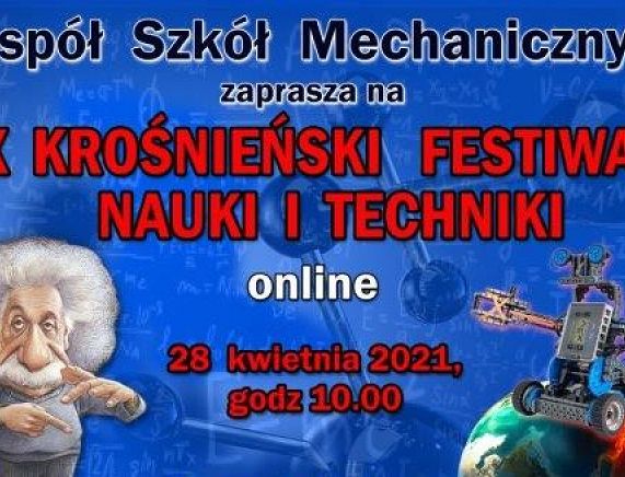 Plakat Festiwalu Nauki w ZSM