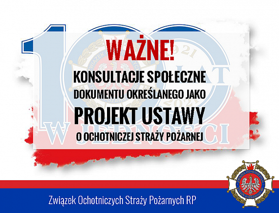 Grafika konsultacje społeczne projektu ustawy o OSP