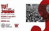 Grafika - zaproszenie na wystawę plenerową „Tu rodziła się „Solidarność”