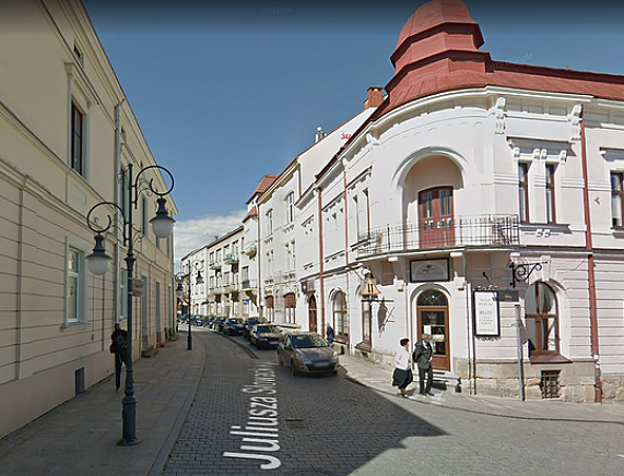 Ulica Słowackiego od strony krośnieńskiego rynku