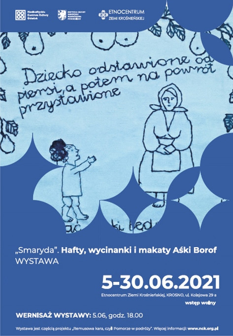 Etnocentrum zaprasza na wystawę „Smaryda. Hafty, wycinanki i makaty Aśki Borof” oraz na wydarzenia towarzyszące - zdjęcie w treści