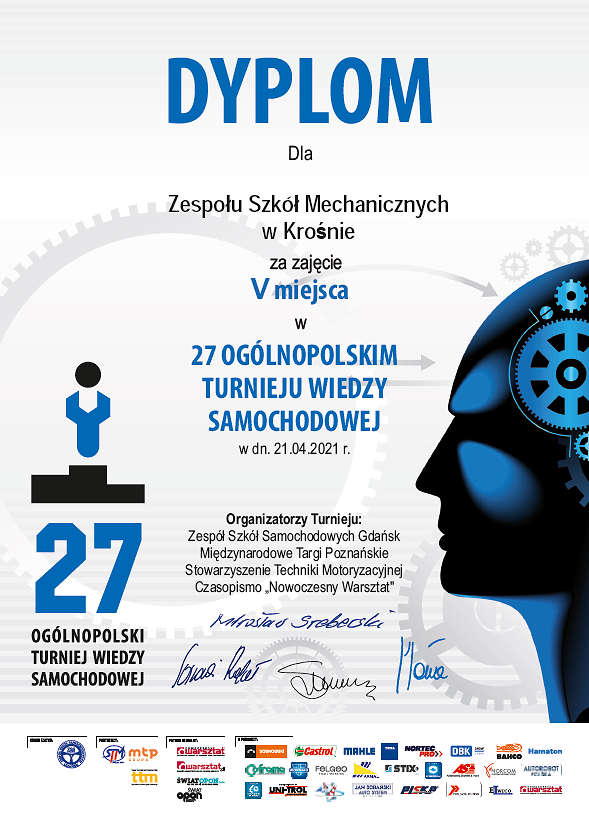 Sukces Mechanika w finale 27 Ogólnopolskiego Turnieju Wiedzy Samochodowej - zdjęcie w treści nr 1