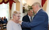 Uroczystość jubileuszu Złotych Godów w krośnieńskim Urzędzie Stanu Cywilnego
