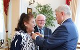 Uroczystość jubileuszu Złotych Godów w krośnieńskim Urzędzie Stanu Cywilnego