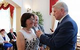 Uroczystość jubileuszu Złotych Godów w krośnieńskim Urzędzie Stanu Cywilnego