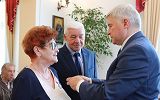 Uroczystość jubileuszu Złotych Godów w krośnieńskim Urzędzie Stanu Cywilnego