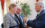 Uroczystość jubileuszu Złotych Godów w krośnieńskim Urzędzie Stanu Cywilnego
