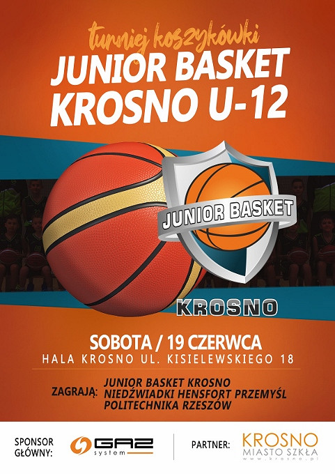 Turniej koszykówki JUNIOR BASKET KROSNO U-12 - zdjęcie w treści