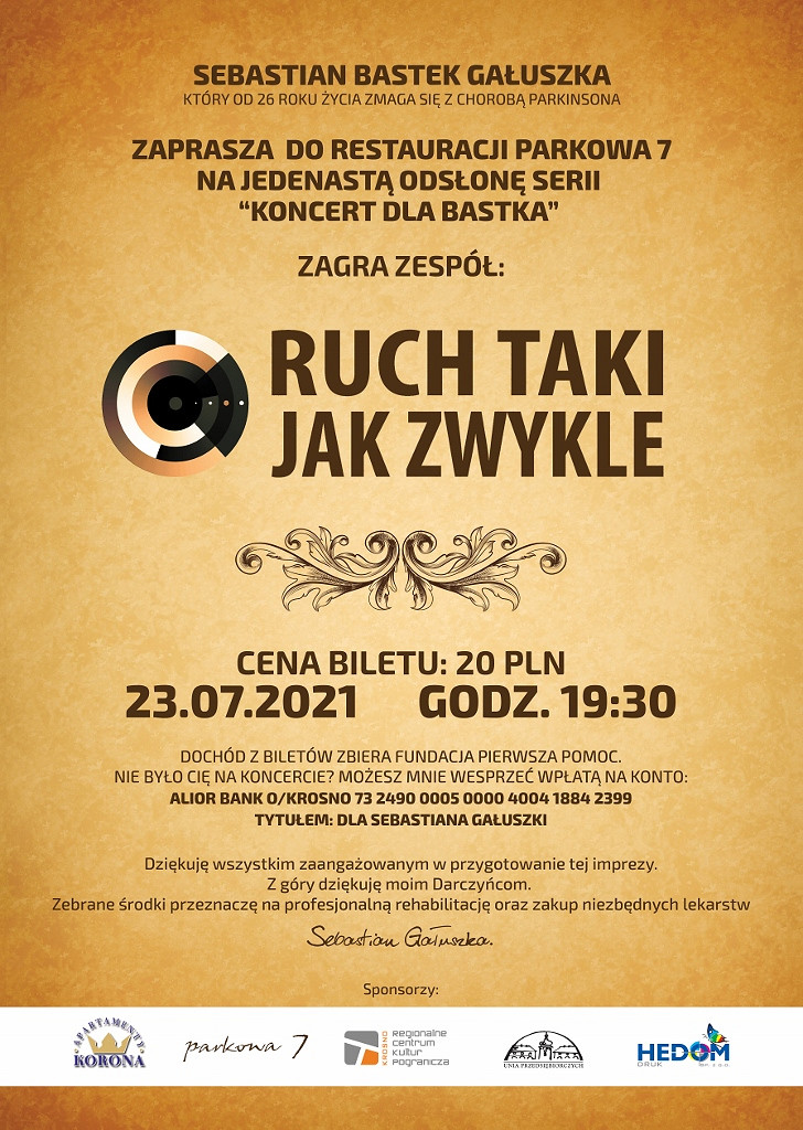Plakat Koncertu dla Sebastiana