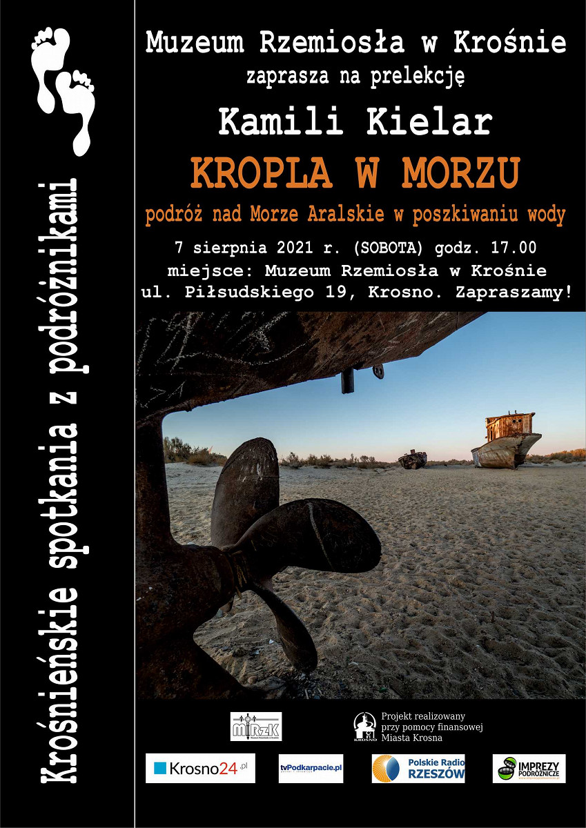 plakat Spotkania z podróżnikami - Kamila Kielar