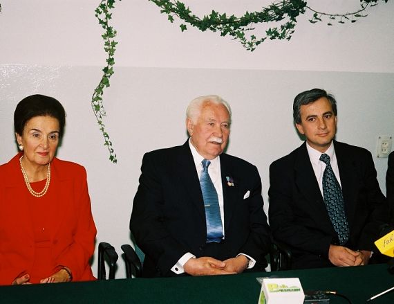Karolina Kaczorowska w Krośnie w 2002 r.