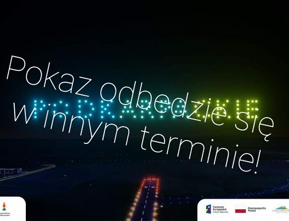 Grafika - pokaz dronów w innym terminie