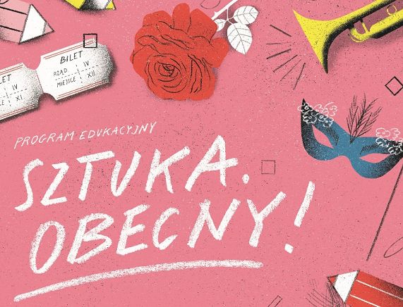 RCKP Sztuka. Obecny! 2022 plakat Ada Jarzębowska