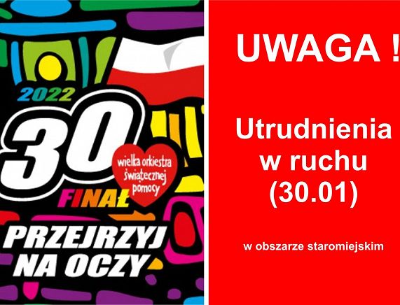 WOŚP - utrudnienia w ruchu.jpg