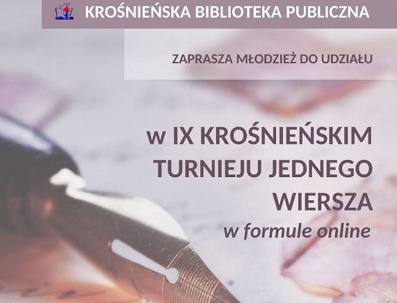 IX Krośnieński turniej jednego wiersza - grafika