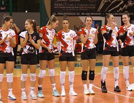 Mecz krośnieńskich siatkarek