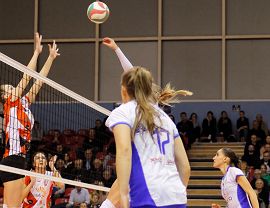 Mecz krośnieńskich siatkarek