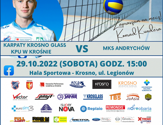 Plakat meczu siatkarzy