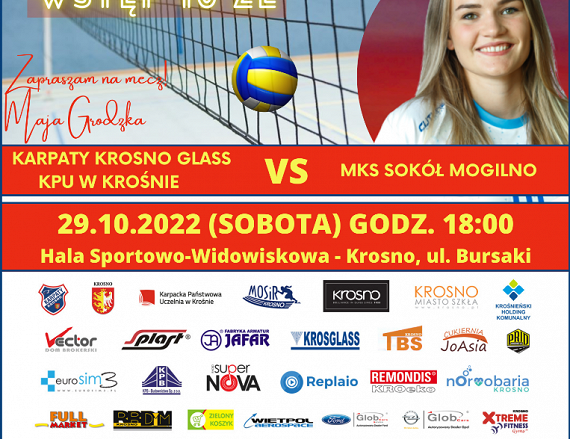 Plakat meczu siatkarek