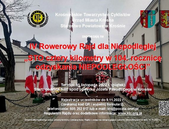 Zaproszenie na IV Rajd dla Niepodległej
