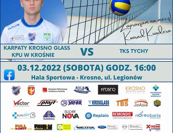 Seniorzy plakat meczu 03.12.2022