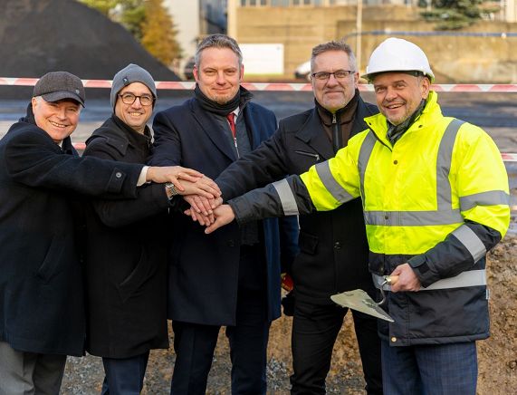 Blok Energetyczny - uczestnicy uroczystej inauguracji budowy i wmurowania kamienia węgielnego