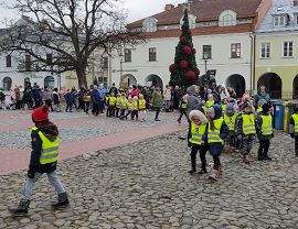 Happening antysmogowy na krośnieńskim runku