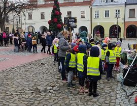 Happening antysmogowy na krośnieńskim runku