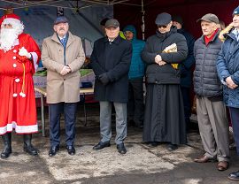 Blok Energetyczny - uczestnicy uroczystej inauguracji budowy i wmurowania kamienia węgielnego