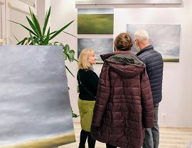 Malarstwo Joanny Dyląg-Faliszek - wystawa w bibliotece