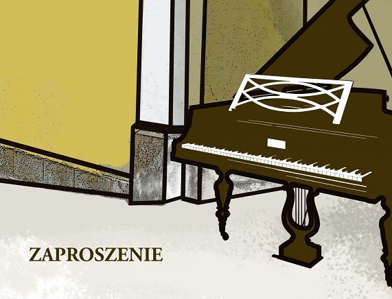 Grafika - zaproszenie na koncert na pleyelu