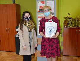 Nagrodzona uczestniczka konkusu z nauczycielką - SP Dydnia